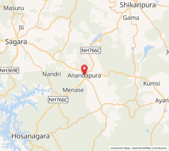 Map of Anandapuram, Karnataka