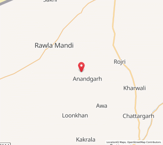 Map of Anandgarh, Rajasthan