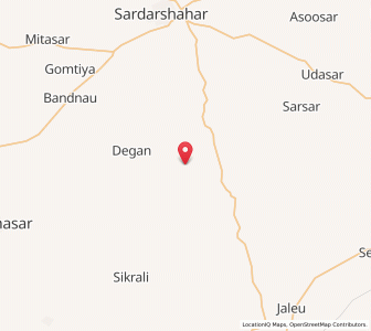 Map of Anandwasi, Rajasthan