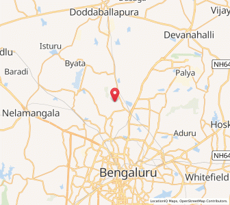 Map of Anantapura, Karnataka