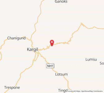 Map of Anati, Kashmir