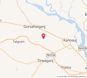 Map of Anaugi, Uttar Pradesh
