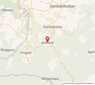 Map of Anchetti, Tamil Nadu