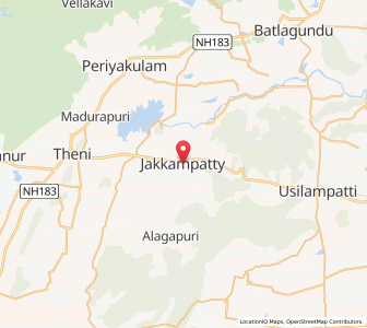 Map of Andippatti, Tamil Nadu