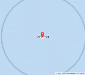 Map of Andrott, Lakshadweep