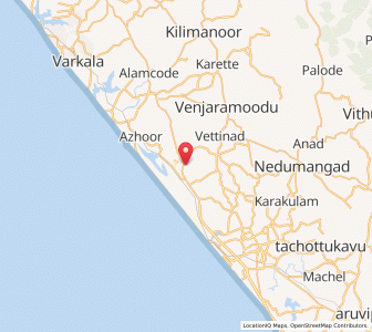 Map of Andurkonam, Kerala