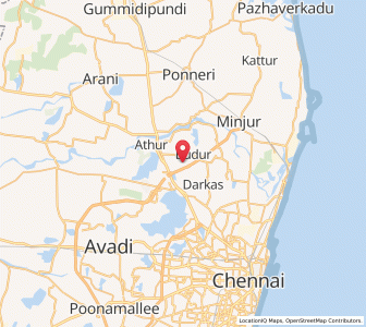 Map of Angadu, Tamil Nadu