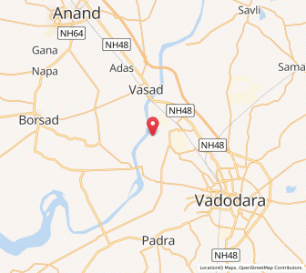 Map of Anghad, Gujarat