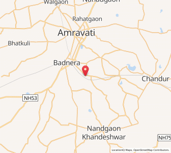 Map of Anjangaon Bari, Maharashtra