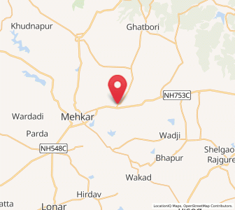 Map of Anjani Budruk, Maharashtra