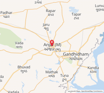 Map of Anjar, Gujarat