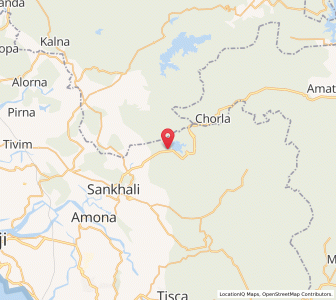 Map of Anjuriem, Goa