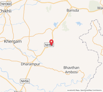Map of Anklachh, Gujarat