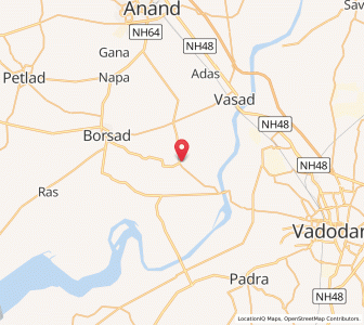 Map of Anklav, Gujarat