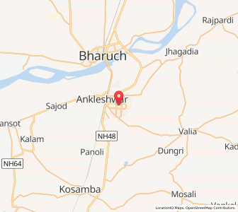 Map of Anklesvar INA, Gujarat