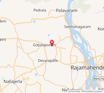 Map of Anndevarapeta, Andhra Pradesh