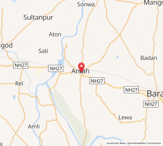 Map of Anta, Rajasthan