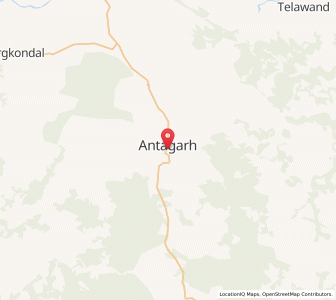 Map of Antagarh, Chhattisgarh