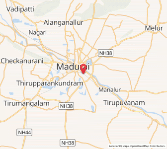 Map of Anuppanadi, Tamil Nadu