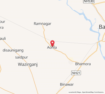 Map of Aonla, Uttar Pradesh