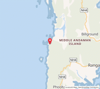 Map of Arainj-laka-punga, Andaman and Nicobar Islands