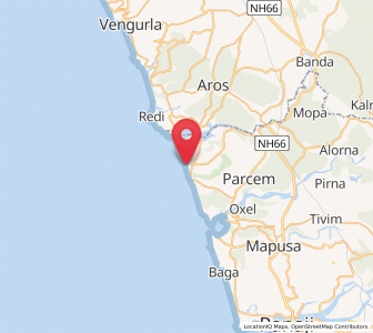 Map of Arambol, Goa