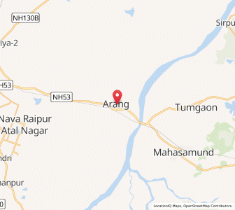 Map of Arang, Rajasthan