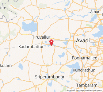 Map of Aranvayal, Tamil Nadu