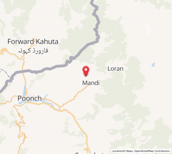 Map of Arauli, Kashmir