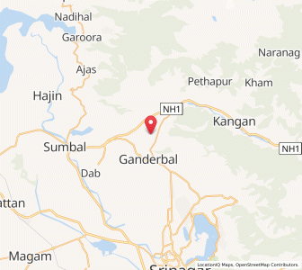 Map of Arch, Kashmir