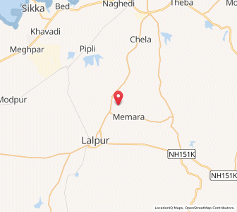 Map of Arikh, Gujarat