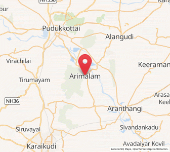 Map of Arimalam, Tamil Nadu