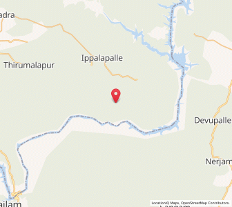 Map of Ariman Chelka, Andhra Pradesh