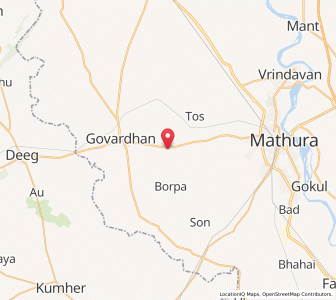 Map of Aring, Uttar Pradesh