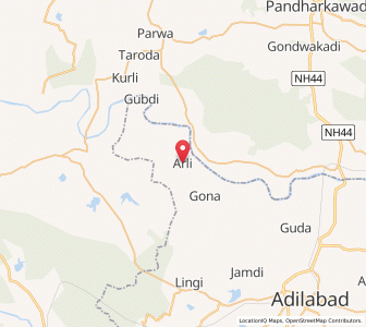 Map of Arli Buzurg, Maharashtra