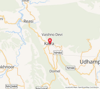 Map of Arli, Kashmir