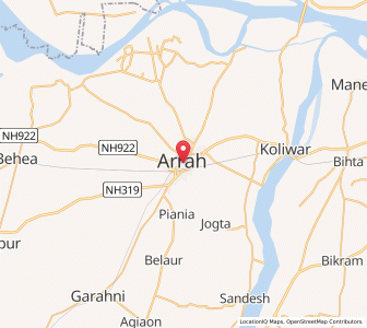 Map of Arrah, Bihar