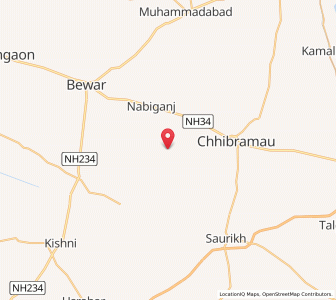 Map of Arsania, Uttar Pradesh