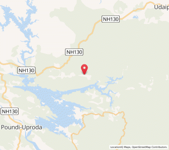 Map of Arsia, Chhattisgarh
