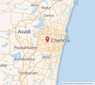 Map of Arumbakkam, Tamil Nadu