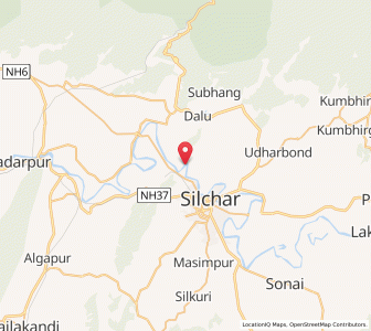 Map of Arunachal, Assam