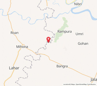 Map of Asahna, Uttar Pradesh