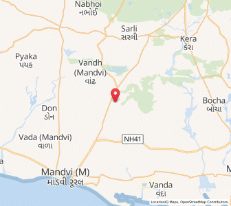 Map of Asambia, Gujarat