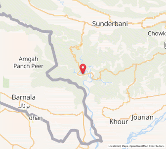 Map of Asan, Kashmir