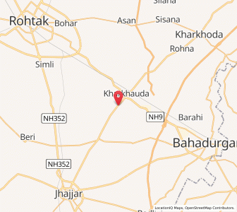 Map of Asenda, Haryana