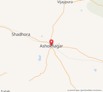 Map of Ashoknagar, Madhya Pradesh