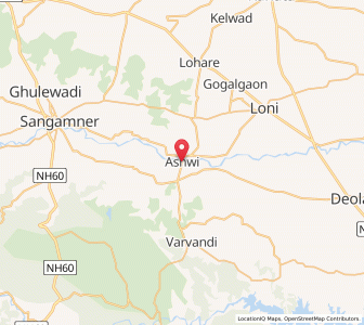 Map of Ashwi Khurd, Maharashtra