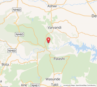 Map of Ashwi, Maharashtra