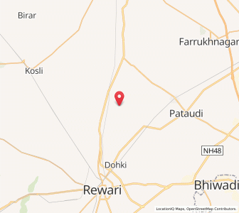 Map of Asiaki, Haryana