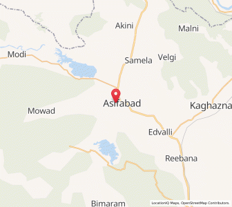 Map of Asifabad, Andhra Pradesh